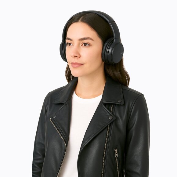 JVC Deep Bass Wireless On-Ear Headphones Foldable Bluetooth Black Rechargeable - Picture 2 of 11